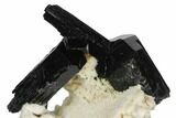 Black Tourmaline (Schorl) Crystals with Orthoclase - Namibia #132191-1